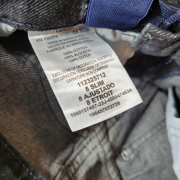 Wrangler Jeans Boys Regular Black Size 8 Slim Loose Denim Pants Kids Kid School - Picture 15 of 15